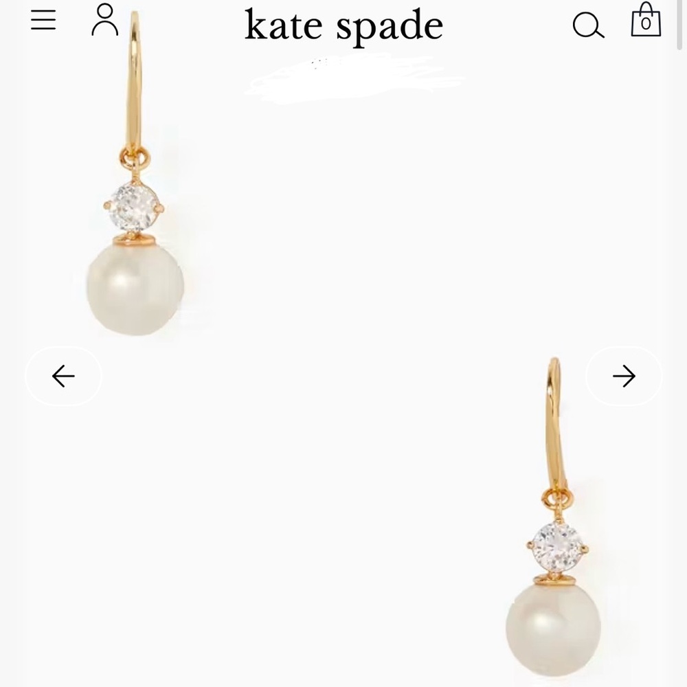 kate spade ♠️- “Pearls Of Wisdom Drop Earring” - Picture 3 of 3